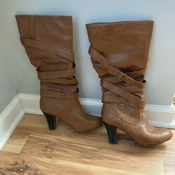 Womens brown boots size 8 - Picture 2 of 4